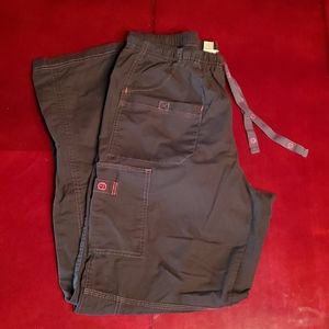 Black scrub pants/bottoms L